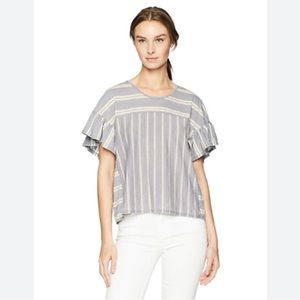 Lucky Brand burnout V back top